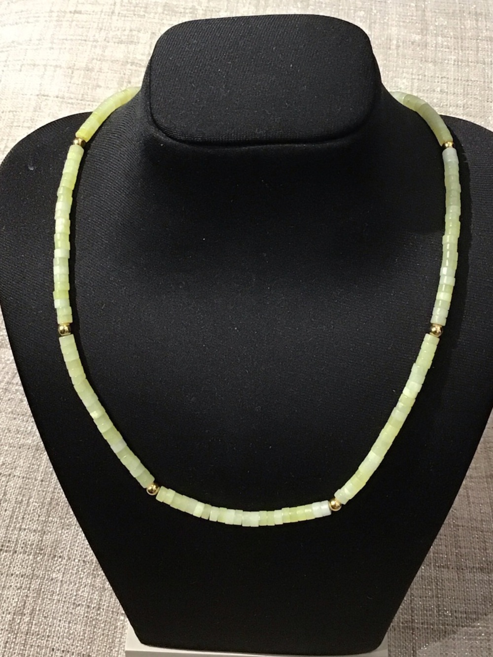 Light Green Beaded Necklace - Women's Jewelry